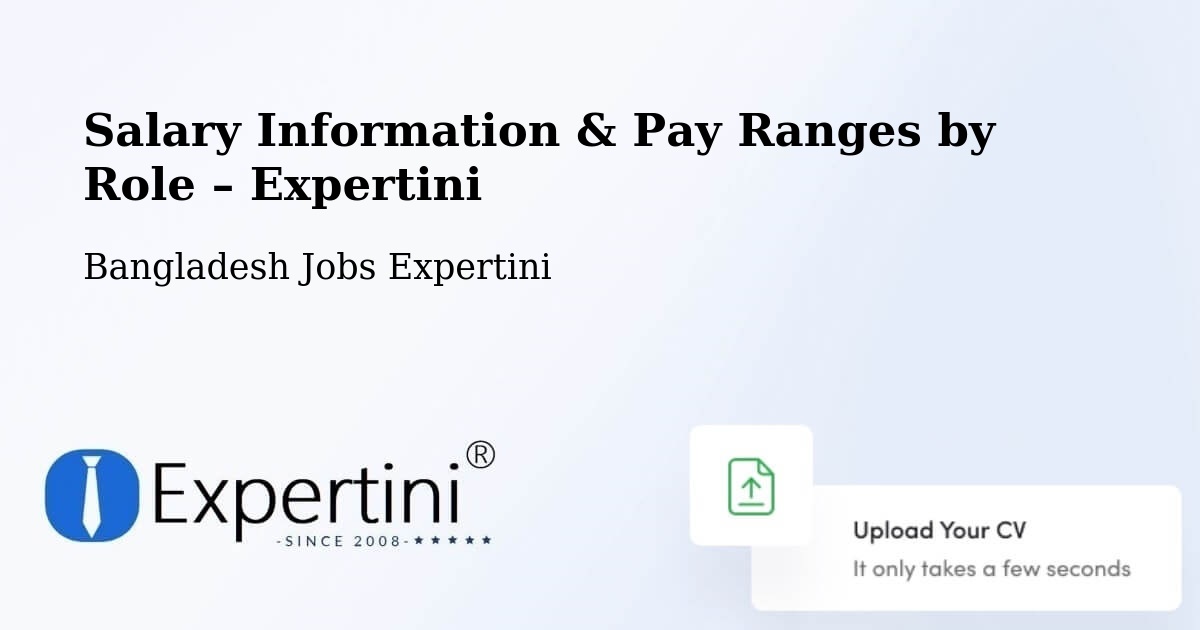 Salary Information & Pay Ranges – Lālmohan - Lālmohan, Bangladesh Jobs Expertini